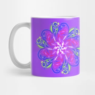 Lilac neon mandala Mug